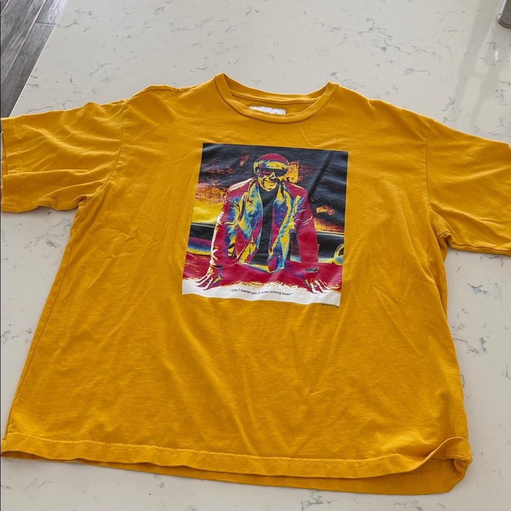 Nike XL Mustard Yellow Graphic Tee